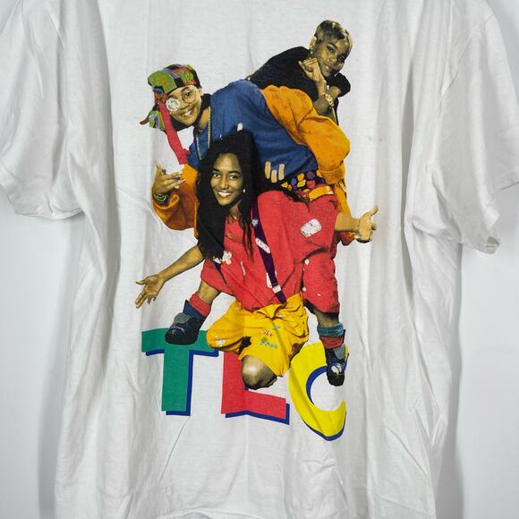 TLC Graphic Band Tee Short Sleeve T-Shirt Women's Size XL NWOT - Picture 6 of 7